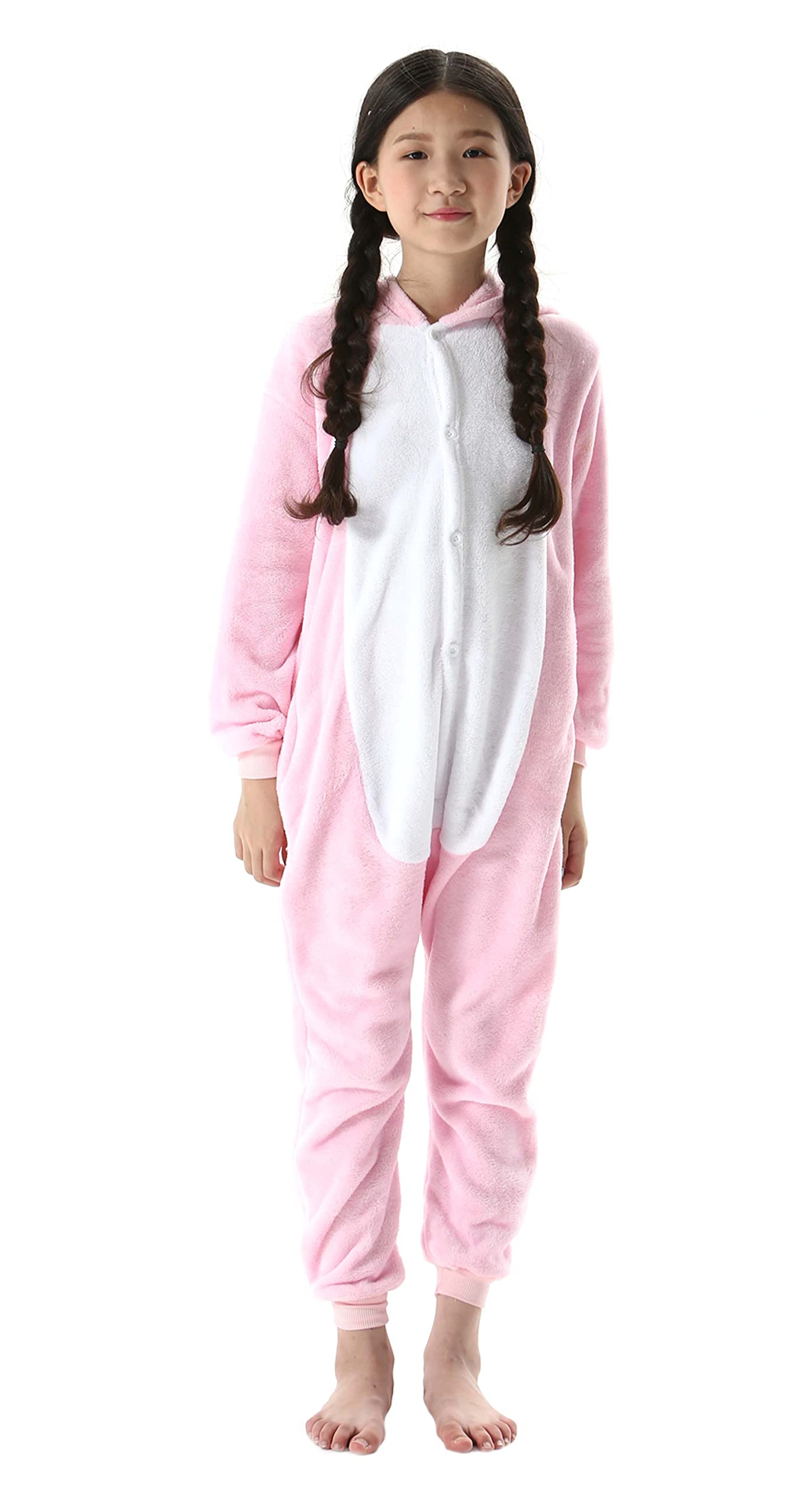 Atoz Onesie For Kids, Animal Pajamas Halloween Cosplay Costume For Girls Boys, Pig 8-9Y