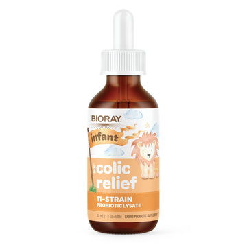 Bioray Infant Ndf Colic Relief - 1 Fl Oz - 11-Strain Probiotic Lysate - Ease Discomfort In The Stomach, Gi Tract & Colon - Non-G