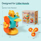 3 In 1 High Chair Toys With Suction Cups Spinner Baby Toys For Babies 6-12 Months,Infant Teething Tray Rattle Bath Toys For Babi