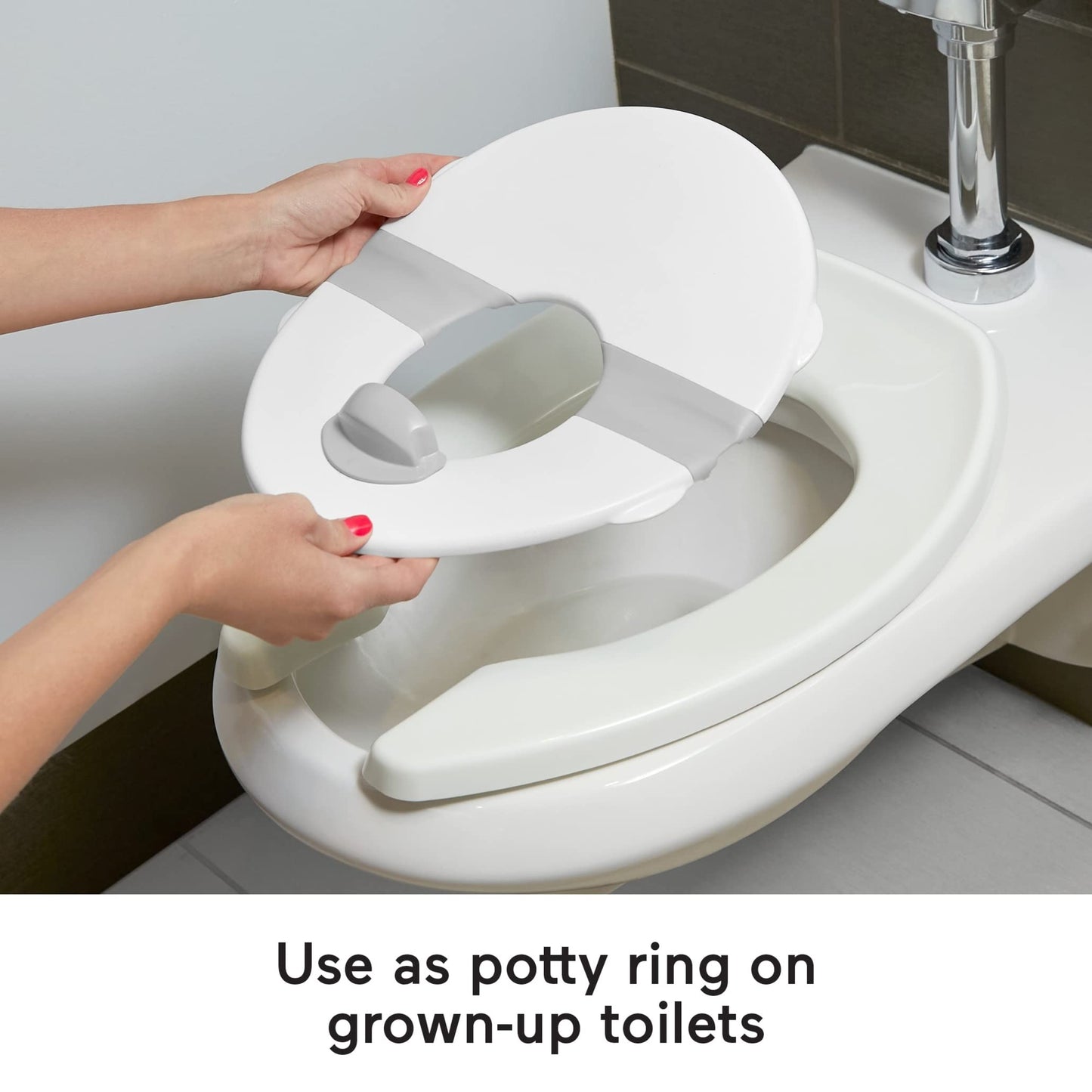 Fisher-Price Baby 2-In-1 Travel Potty - Portable Infant To Toddler Potty Training Toilet And Removable Potty Ring For Travel