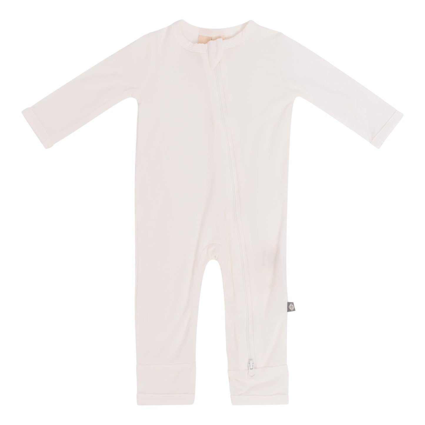 Kyte Baby Soft Bamboo Rayon Rompers, Zipper Closure, 0-24 Months (18-24 Months, Cloud)
