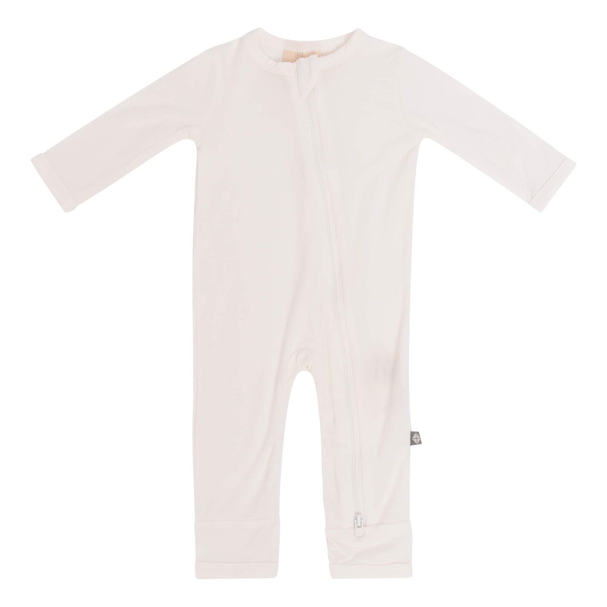 Kyte Baby Soft Bamboo Rayon Rompers, Zipper Closure, 0-24 Months (18-24 Months, Cloud)
