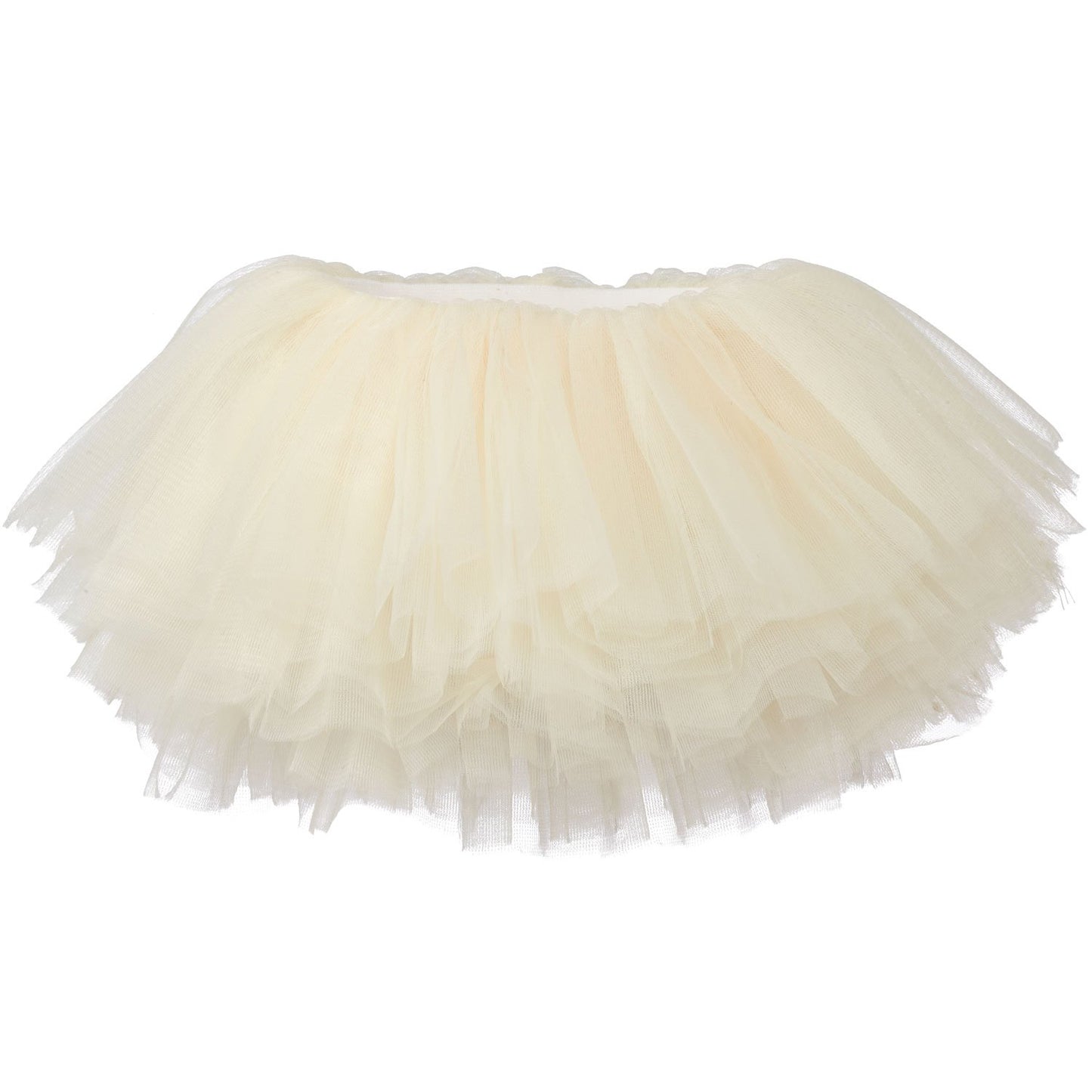 My Lello Ivory Baby Tutu Short Ballet Skirt 10-Layer (Newborn - 3Mo.)