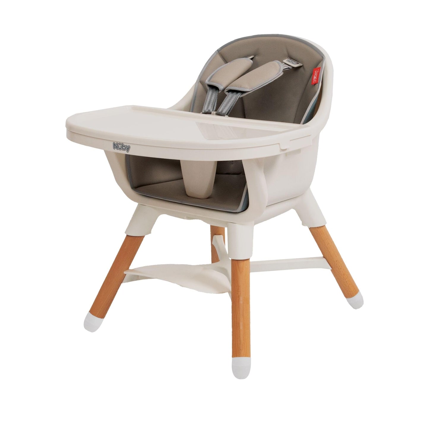 Nuby 4-In-1 Baby High Chair Seat With Removable Tray - 6+ Months To 3 Years - Adjustable Toddler Chair For Eating - Holds Up To