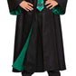 Harry Potter Slytherin Robe Prestige Children'S Costume Accessory, Black & Green, Kids Size Large (10-12)