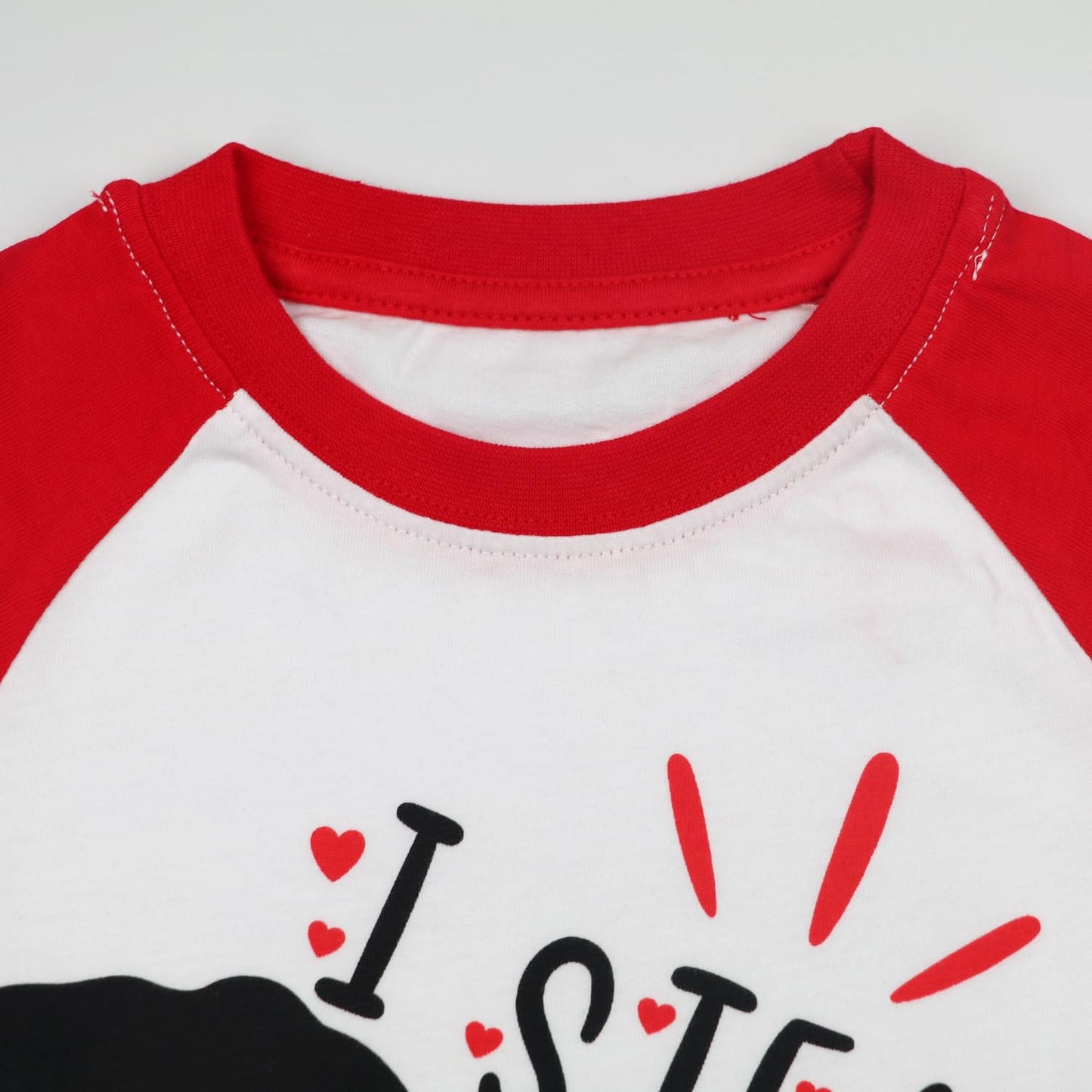 Little Boys Valentine Day Shirt Toddler Dinosaur Heart Outfits Raglan Long Sleeve Tee Tops For Kids 7 Years