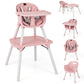 Honey Joy 5-In-1 High Chair, Convertible Highchair For Babies And Toddlers/Kids Chair Table Set/Infant Feeding Chair W/Safety Ha