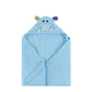 ZOOCCHINI Baby Towels with Hood, 100% Cotton Plush Terry, Super Absorbent, Animal Face Hooded Towel for Boys and Girls 0-18 Mont