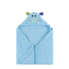 ZOOCCHINI Baby Towels with Hood, 100% Cotton Plush Terry, Super Absorbent, Animal Face Hooded Towel for Boys and Girls 0-18 Mont