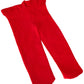 Jefferies Socks Baby Girls Pima Tight, Red, 6-18 Months Us