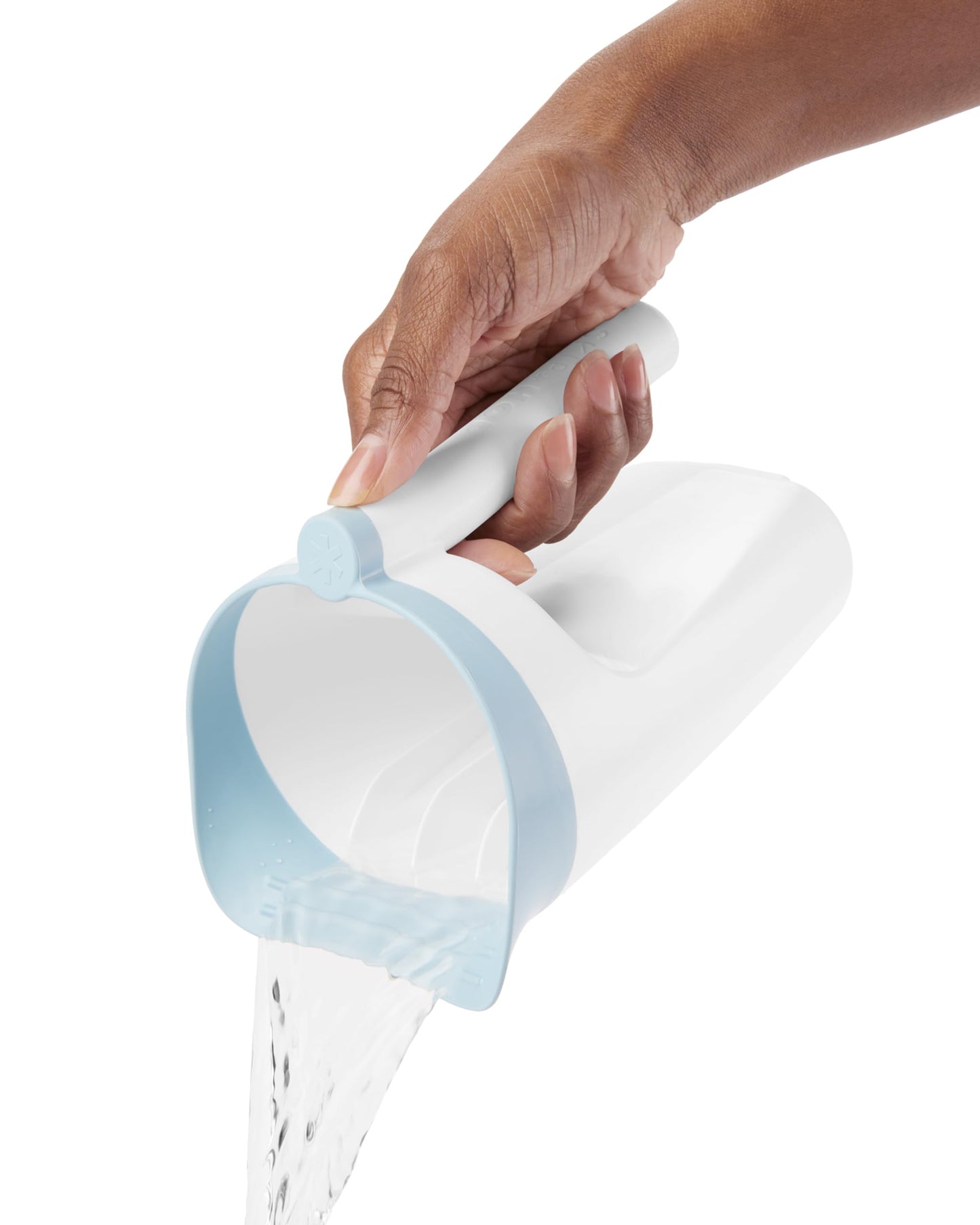 Skip Hop Baby Bath Rinse Cup Wave Tear Free Waterfall Rinser White