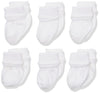 Jefferies Socks Baby Newborn Bubble Stitch Rock-A-Bye Bootie 6 Pair Pack Socks, White, Newborn