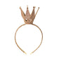 Kirei Sui Girls Shiny Crown Christmas New Year Headband Hairband Gold