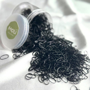 1500 PCS Toddler Baby Infant Mini Thin Gentle Hair Elastics Ties Soft Rubber Bands for Thin Fine Hair Baby Girl (SingleColor - B