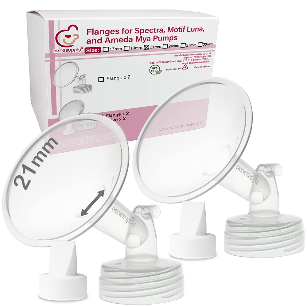 Nenesupply 21Mm Flange And Duckbil Valves Compatible With Spectra S1 Spectra S2 Breastpump Replacement To Spectra Pump Parts And