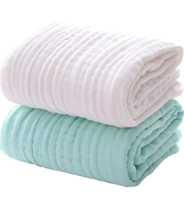 Heartbury 100% Organic Cotton 6 Layer Super Soft Cotton Receiving Blanket For BabyS Delicate Skin Muslin Blanket For Baby/Musli