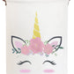Clocor Pink Unicorn Laundry Basket,Kids Toy Storage Bin,Baby Girls Dirty Clothes Hamper,Nursery Hamper For Bedroom,Bathroom Deco