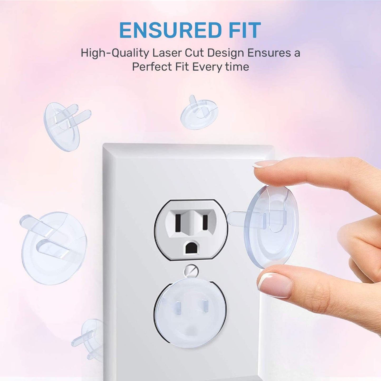 Baby Proof Me 24 Pack Outlet Covers Baby Proofing, Provide Shock Prevention And Easy Installation, Safe And Secure Plastic Plug