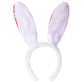 Cute Soft Touch Bunny Ears Headband Christmas Rabbit Ears Headband Gift For Children Kids Girls (Red)