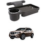 Oshotto (FT04) Foldable Car Auto Headrest Rear Back Seat Table Drink Food Cup Tray Holder Compatible with Nissan Terrano  Blac