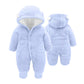 XMWEALTHY Baby Clothes Winter Coats Unisex Newborn Cute Jumpsuit Romper Coats Outfits Registry for Baby Light Blue L