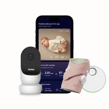 Owlet Dream Duo Smart Baby Monitor: Fda-Cleared Dream Sock Plus Owlet Cam 2- Tracks & Notifies For Pulse Rate & Oxygen While Vie