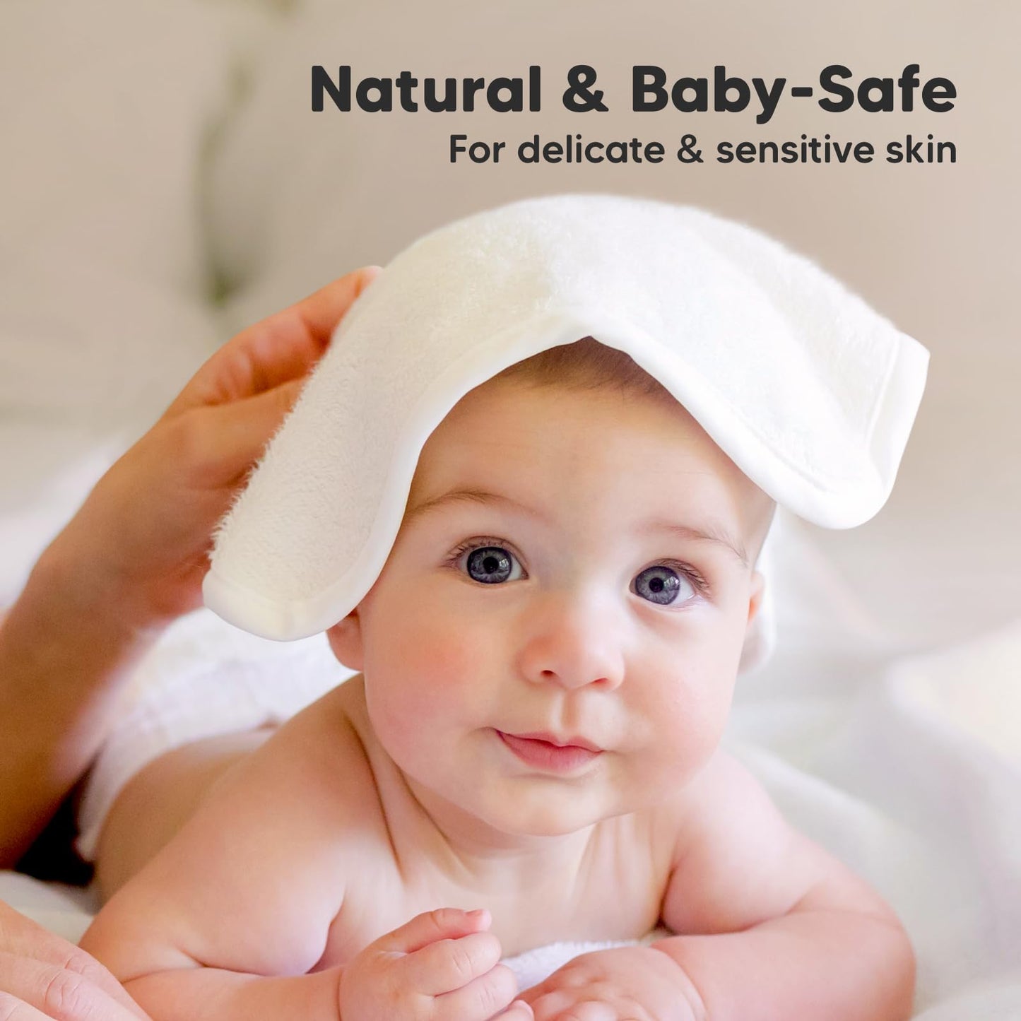 6-Pack Baby Washcloths - Soft Viscose Derived From Bamboo Washcloth, Baby Wash Cloths, Baby Wash Cloth For Newborn, Kids, Bath B