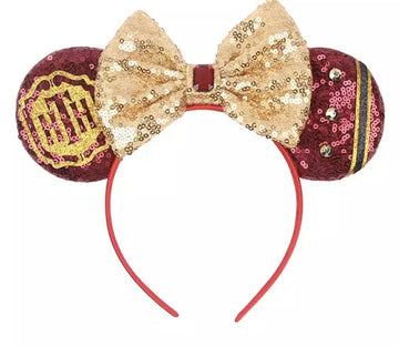 Clgift Minnie Ears, Hollywood Tower Hotel, Iridescent, Silver Gold Blue, Rainbow Sparkle, Classic Red Sequin (Tower Of Terror)
