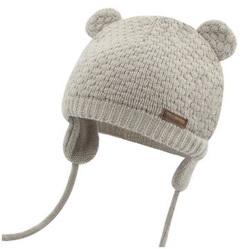 Duoyeree Kids Baby Hat Soft Warm Cable Knit Beanie Toddler Girl Fall Winter Hats(Apricot,12-18 Months)