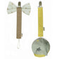 Protective Pacifier Clip, Bowtie & Round - Ultra-Durable & Handmade, 2-Pack With 100% Cotton Fabric - Safe & Stylish Baby Essent
