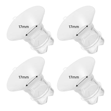 Suniceme Flange Inserts 17Mm Compatible With Medela/Spectra/Tsrete/Elvie/Momcozy/Bellababy Breast Pump 24Mm Shields/Flanges, Red