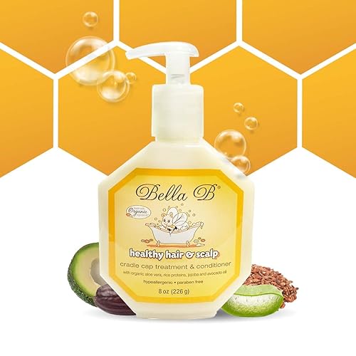 Bella B Healthy Hair & Scalp Baby Cradle Cap Treatment 8 Oz - Cradle Cap Treatment For Babies - Baby Conditioner Silky Hair Care