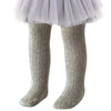 Techcity Baby Toddler Girls Tights Seamless Cable Knit Cotton Leggings Pants Stockings For Infant Baby Girl (Light Grey, 3-12 Mo