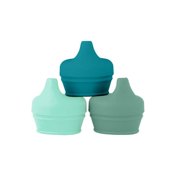 Boon Snug Silicone Sippy Cup Lids - Convert Any Kids Cups Or Toddler Cups Into Soft Spout Sippy Cups - Toddler Feeding Supplies
