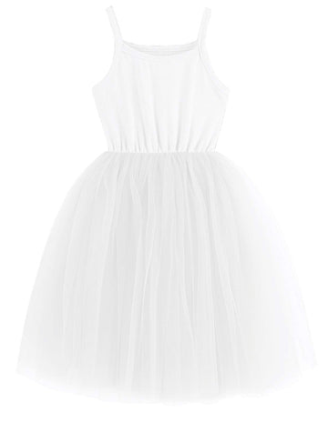 Gsvibk Baby Girls Tutu Dress Toddler Tulle Tutu Dress Infant Tulle Dresses Princess Party Dress 580 White 5T