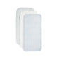 Nana Baby Burp Cloths | 100% Organic Muslin Cotton | Set Of 3 (Powder Blue/Cream)