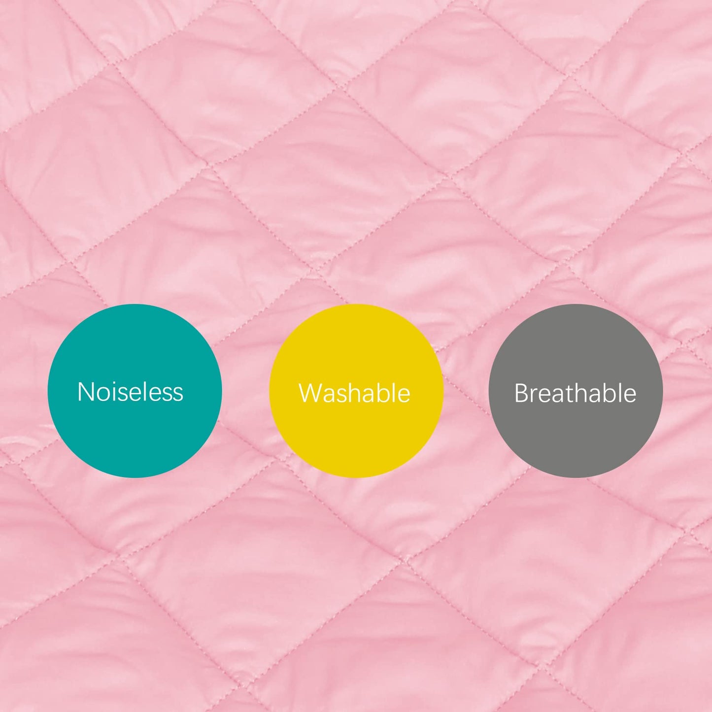 Sheet For Regalo My Cot Portable Toddler Bed, Joovy Travel Cot (Sheet Only, Bed Not Included), Soft Padded Cover, Pink, 48''  24