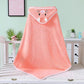 CUTEABLY Baby Towels with Hooded Ultra Soft Towels Newborn, Unique Animal Design for Boys and Girls (Dark Pink)