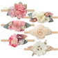 Toptim Baby Floral With Nylon Headbands For Newborn Girls Shower Photo (6 Colors)
