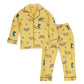 Little Surprise Box, Mustard Brown Dino Soft Cotton Kids Nightsuit45Y