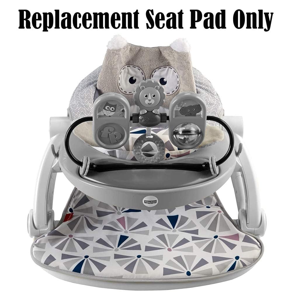 Replacement Part For Fisher-Price Premium Sit-Me-Up Floor Seat With Toy Tray - Fpk63 ~ Replacement Seat Pad ~ Owl Theme