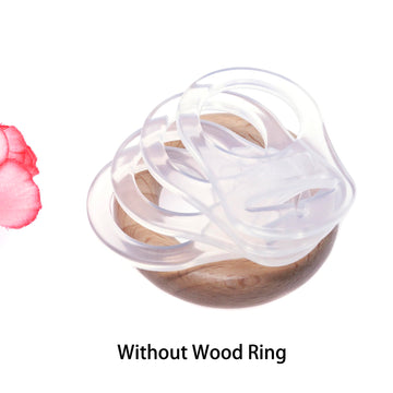 4Pcs Pacifier Adapter Rings Transparent Silicone Rings For Pacifier Clip Button Soother Pacifiers Dummy Holder Newborn Gift Safe