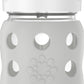 Lifefactory 8-Ounce Wide Neck Glass Baby Bottle With Protective Silicone Sleeve And Pivot Straw Cap, Stone Gray (Lg2241Wcg4)