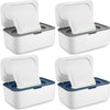 4 Pieces Wipes Dispenser Baby Wipes Case Container Case Wet Wipe Holder With Sealing Design Refillable Baby Wipe Dispenser Easy