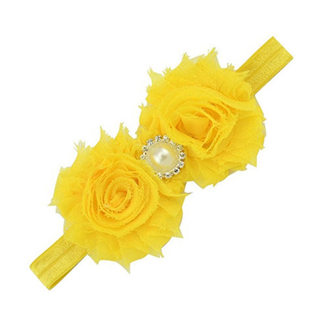 Akinoskids Baby Girl Headband Infant Hair Accessories Flower Newborn Headwear Tiara Headwrap Band Hairband Gift Toddlers Bows Cl