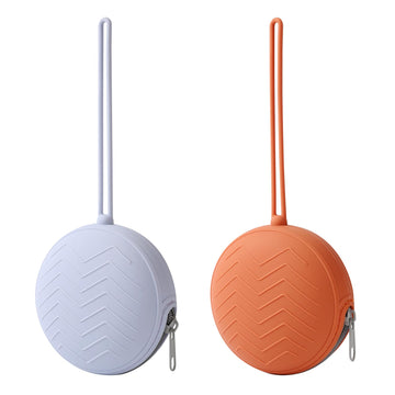 Nupoopy 2 Pack Silicone Pacifier Holder Case,Portable Newborn Pacifiers Silicone Pouch For Boys & Girls, Bpa Free Silicone Pacif