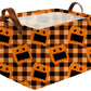 Sanjiaofeng Rectangular Kids Basket Halloween Storage Bins,Pumpkin Storage Basket with Handles.Clothers,,Books,Kid s Gifts Bins