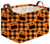 Sanjiaofeng Rectangular Kids Basket Halloween Storage Bins,Pumpkin Storage Basket with Handles.Clothers,,Books,Kid s Gifts Bins