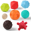 TuiVeSafu Baby Textured Sensory Ball Set Soft Squeeze Massage Balls with Bright Color and Multi Shape,Learning Early Educational