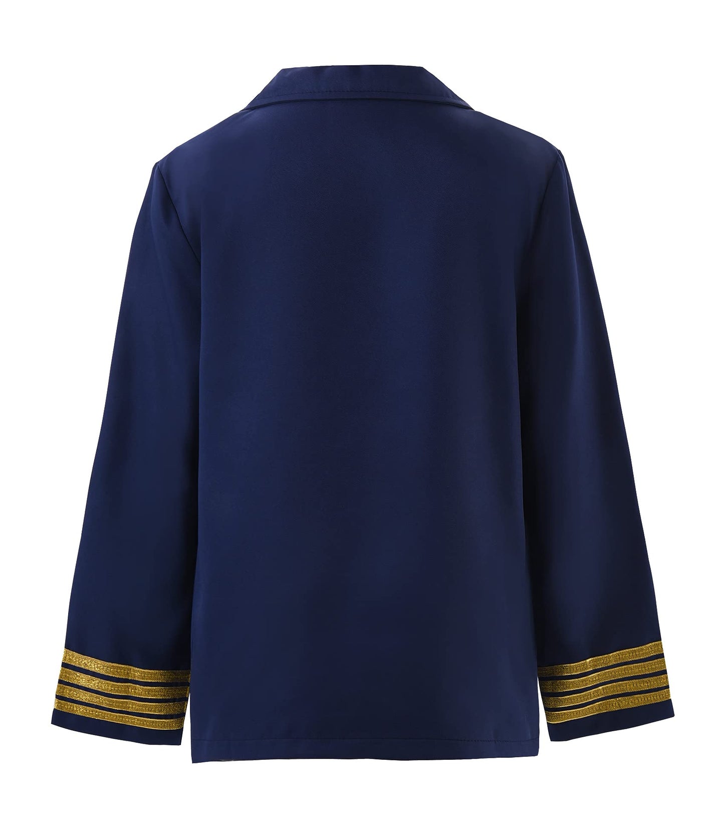 Relibeauty Kids Pilot Uniform Deluxe Costume Role Play Set With Jacket Trousers And Hat, 12-14/150